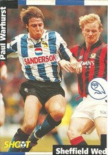 Paul Warhurst - SHEFFIELD WEDNESDAY - Signed A4 Magazine Picture