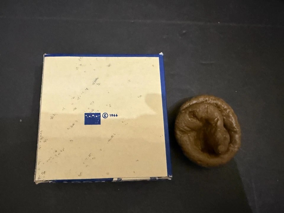 Mordaza de piso vintage 1966 novedad para caca de perro con caja Foto 2 de 4