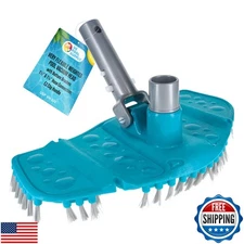 U.S. Pool Supply Very Flexible Weighted Pool Vacuum Head with Bottom Brushes,