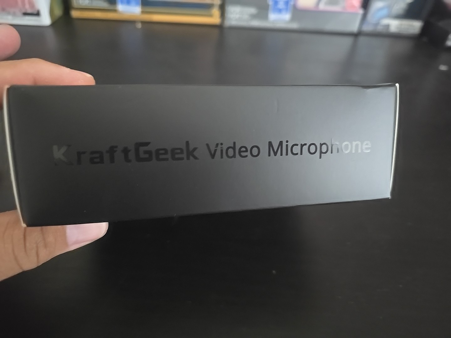 KraftGeek Video Microphone  Black Brand New Compatible With Smart Phones Laptops