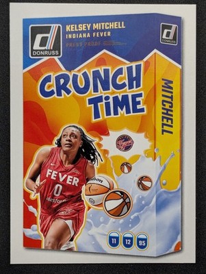 2025 Panini Donruss WNBA - Crunch Time Kelsey Mitchell #6 Press Proof