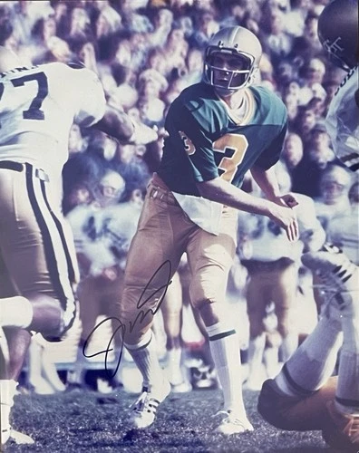 Joe Montana Signed 8x10 Notre Dame Photo Auto Mounted Memories Cert 49er Chiefs