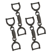  4 PCS Metal Belt Buckles for Sewing Clothes Pants Waist Adjustment Chain