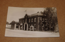 RPPC c1940 North Chicago Illinois City Hall IL Town View Real Photo