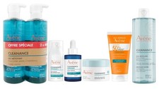 Avene Cleanance XXL Pack, Comedomed Care Serum Gel Matifying SPF50 Micellar