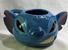 Disney Stitch 3D Ceramic Coffee Mug Tea Cup Lilo Stitch With Ears, Great Cond.