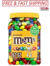 M&M'S Peanut Milk Chocolate Candy, 62 oz. Great Price!!