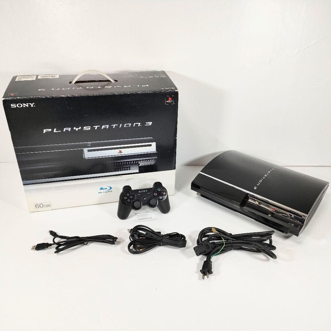 Sony PlayStation3 CECHA00 60GB PS3 First model 60GB model with box  accessory set