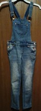Cherokee Denim Slim Leg Overalls Size M Pre-Owned