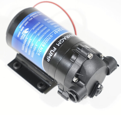 Gondzik Booster Pumpe 50 GPD Druckerhöhungspumpe Osmose Anlage WQA 60L/h 24V 3/8