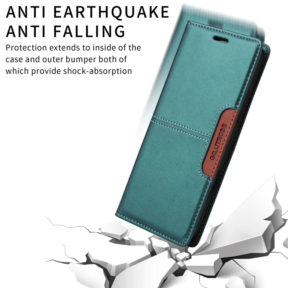 Flip Cover Custodia in pelle portafoglio LUSSO per Xiaomi Redmi Note NOVITA' 25- - Immagine 4 di 4