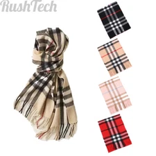 Women Men Cashmere Plaid Scarf Winter Soft Warm Scarves SCOTLAND Made Xmas Gifts