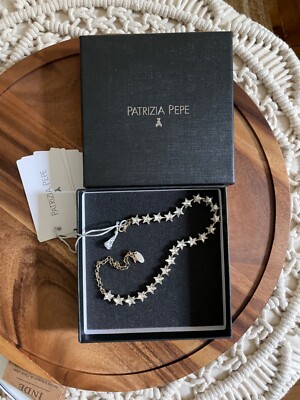 Patrizia Pepe Crystal necklace,with bag