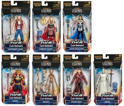 HASBRO MARVEL LEGENDS THOR LOVE AND THUNDER SET OF 7+1 BAF KORG 6" WAVE 2022 - Bild 1 von 4