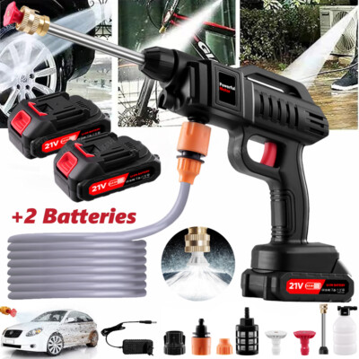 #ad Portable Cordless Electric High Pressure Water Spray Car Gun Washer Cleaner Yard $23.99