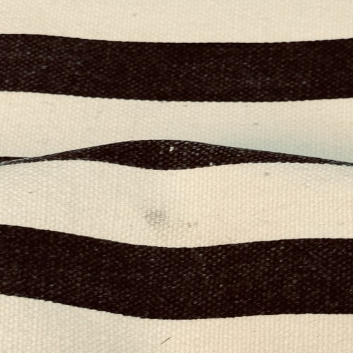 Beuteltasche 22 Zoll schwarz weiß Streifen Strand Canvas gefüttert Reißverschluss - Bild 7 von 12
