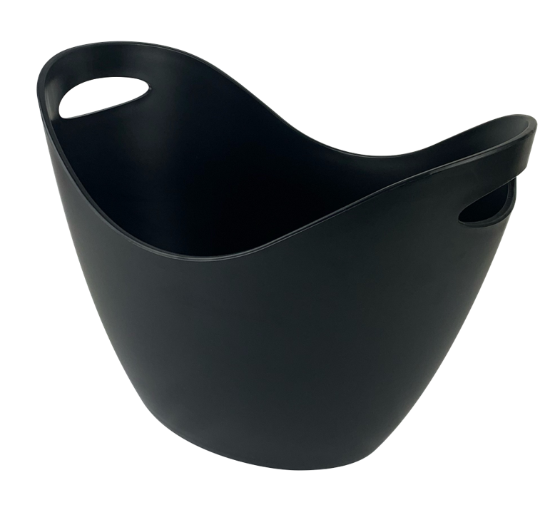 Black Plastic Wine Champagne Cooler 8 litre Holds 3 Bottles Catering Restaurant