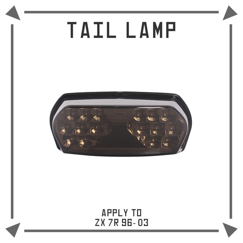 Motor LED Turn Signals Brake Stop Tail Light for KAWASAKI ZX7R ZX1100 ZX750 - Picture 3 of 9