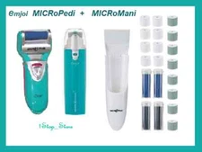 Emjoi MICRO-PEDI pedicure + MICRO-MANI Manicure Tool kit Set Battery Powered NEW