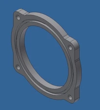 Coyote 5.0L Dual Faced O-Ring Throttle Body Spacer WITH Restrictor Plates