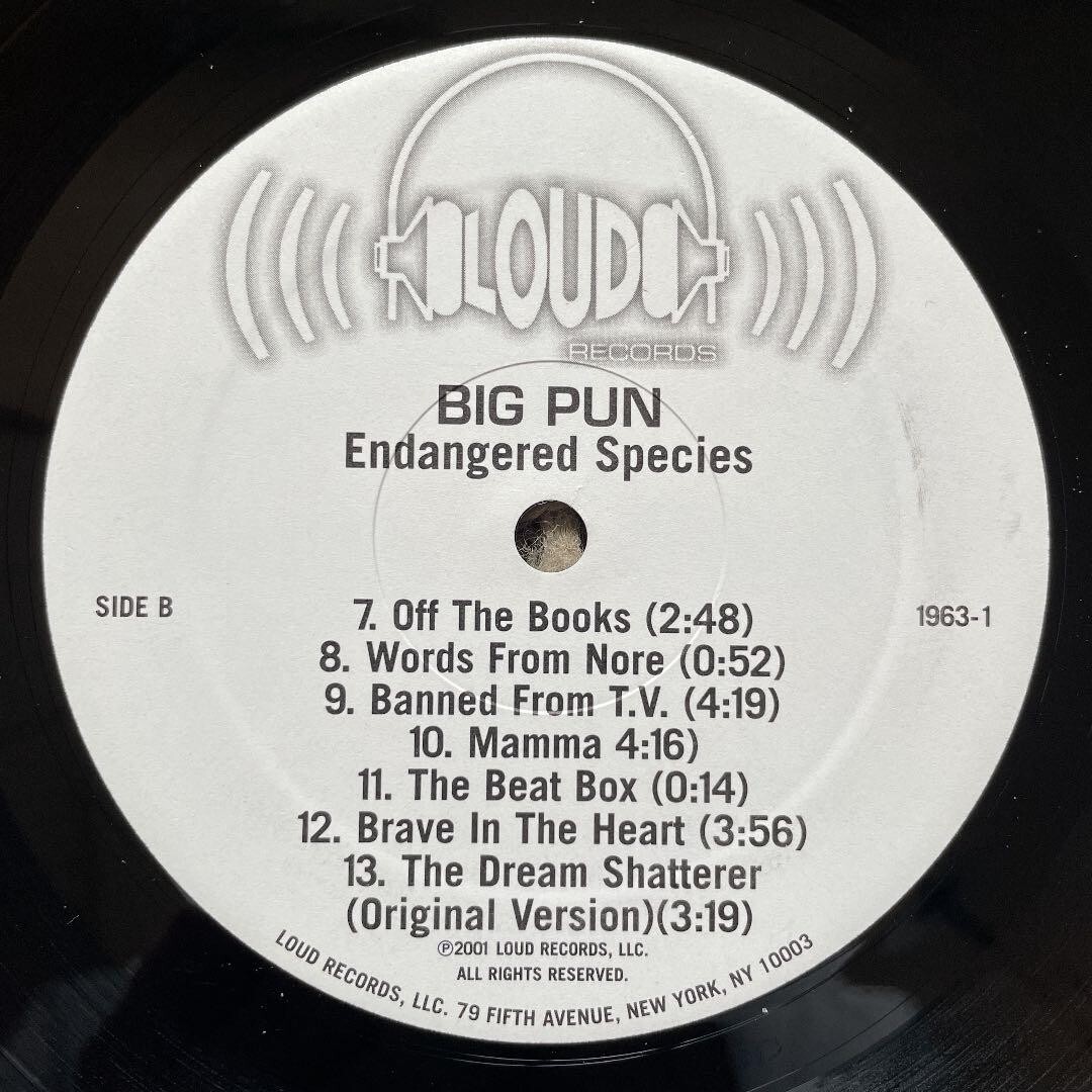 BIG PUN / Endangered Species レコード Big Pun – Endangered Species | Releases | Discogs