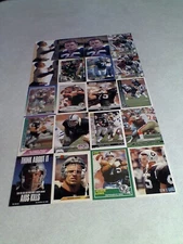 Howie Long:  Lot of 100 cards.....40 DIFFERENT / Football    