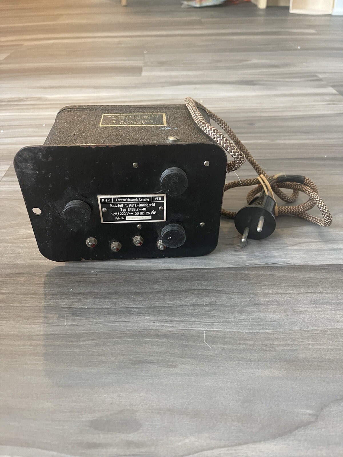 *Rare*Untested* Fernmeldewerk Leipzig Tape Recorder Aufsatz-Bandgerät 8433.7