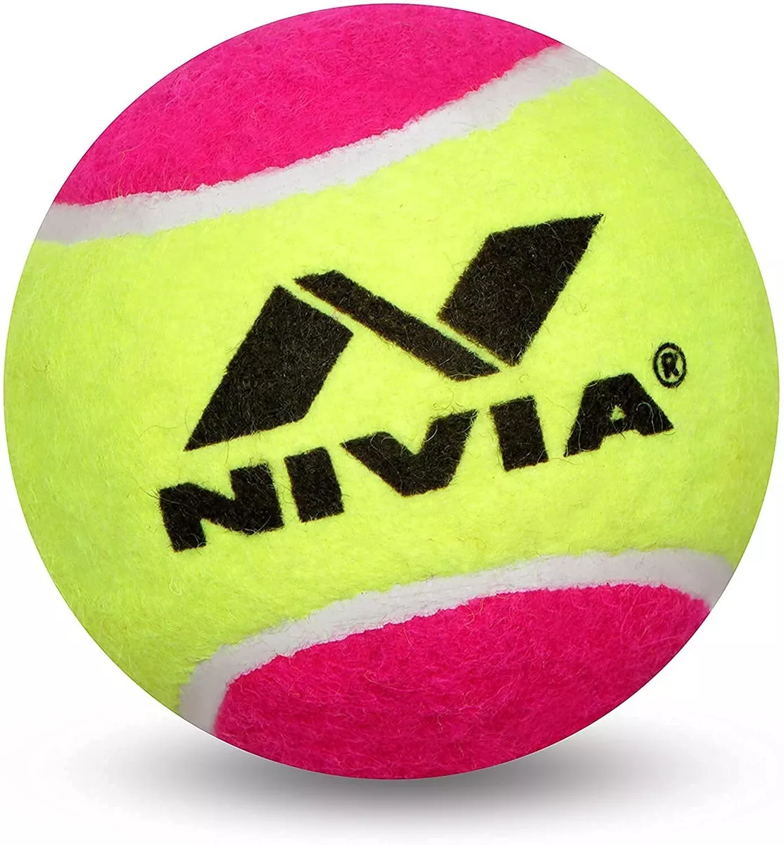 Nivia Cricket Tennis Ball Double Color Pack of 12 Balls free
