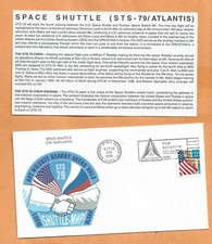 SHUTTLE ATLANTIS STS-79 SEP 16,1996  KSC SPACE COVER   