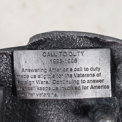 90s VFW Call to Duty Belt Buckle War Veteran Collectable  display picture 1