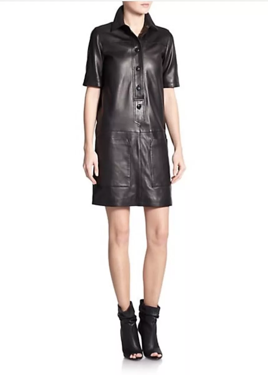 Burberry cheap leather dress