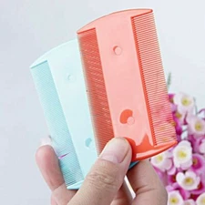 2X Double Sided Nit Combs Head Lice Detection pet dog cat flea peine para piojos
