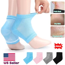 Silicone Moisturizing Gel Heel Socks Cracked Dry Foot Skin Care Protectors USA