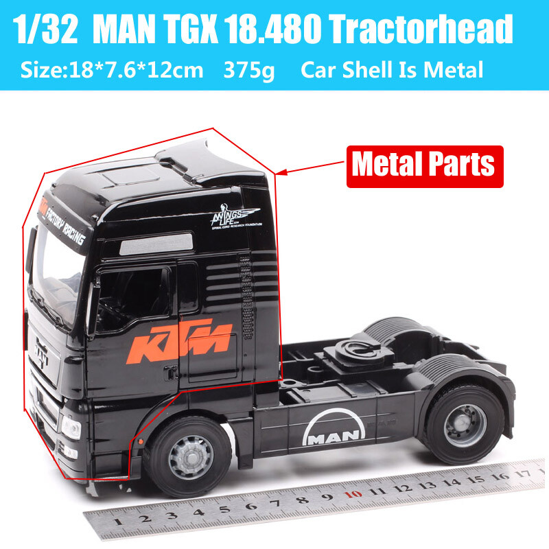 1/32 飛車角 BIG DECORATION TRUCK Freightliner 114SD Garbage Truck White and Green 