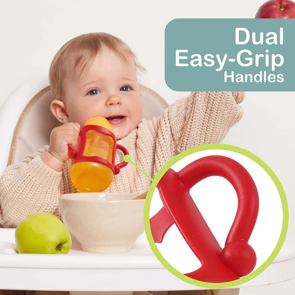 1-2 Stück Silikon Baby Flaschengriffe mit einfachen Griffgriffen zum Halten - Bild 4 von 4