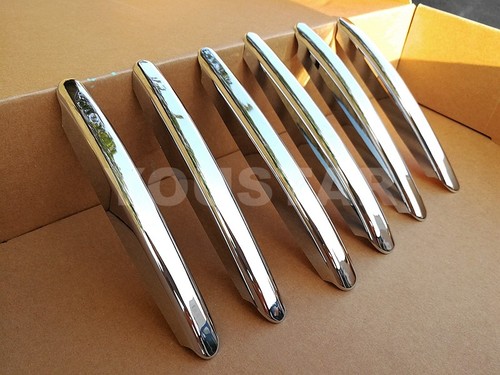 UK STOCK 6x CHROME Bonnet Vent Grill Fin Trims for Mercedes W166 ML GLE GL - Picture 2 of 7