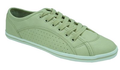 BUFFALO 507-V9987 PATENT PU [ SIZE 40 / 41 ] 144388 SNEAKER BEIGE NEW