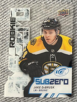 2017-18 JAKE DeBRUSK UPPER DECK ICE SUBZERO ROOKIE INSERT CARD #SZ-59 BRUINS
