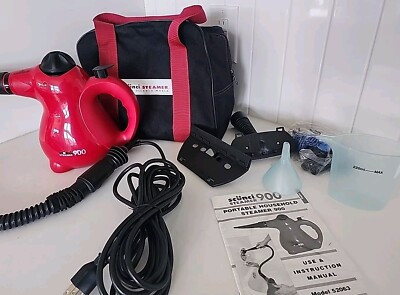 SCUNCI Steamer 900 Model 52063 w/ Carry Case & Accessories Attachments Portable