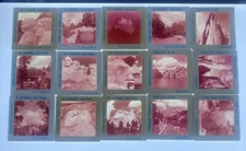Lot of 15 Vintage MT RUSHMORE BLACK HILLS Pana-Vue Slide 35mm National Park 1962