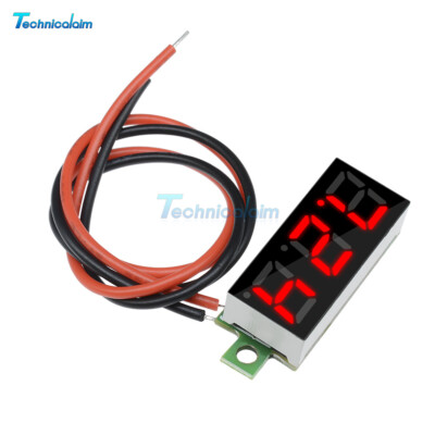 10PCS 0.28'' Digital 2 Wire DC Mini Voltmeter Voltage Volt Meter Red LED