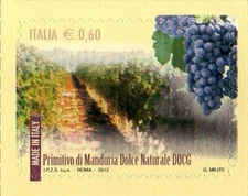 2012 italia repubblica I vini D.O.C.G. 1° Primitivo MNH