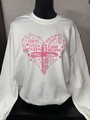 Cross Heart Valentines Sweater