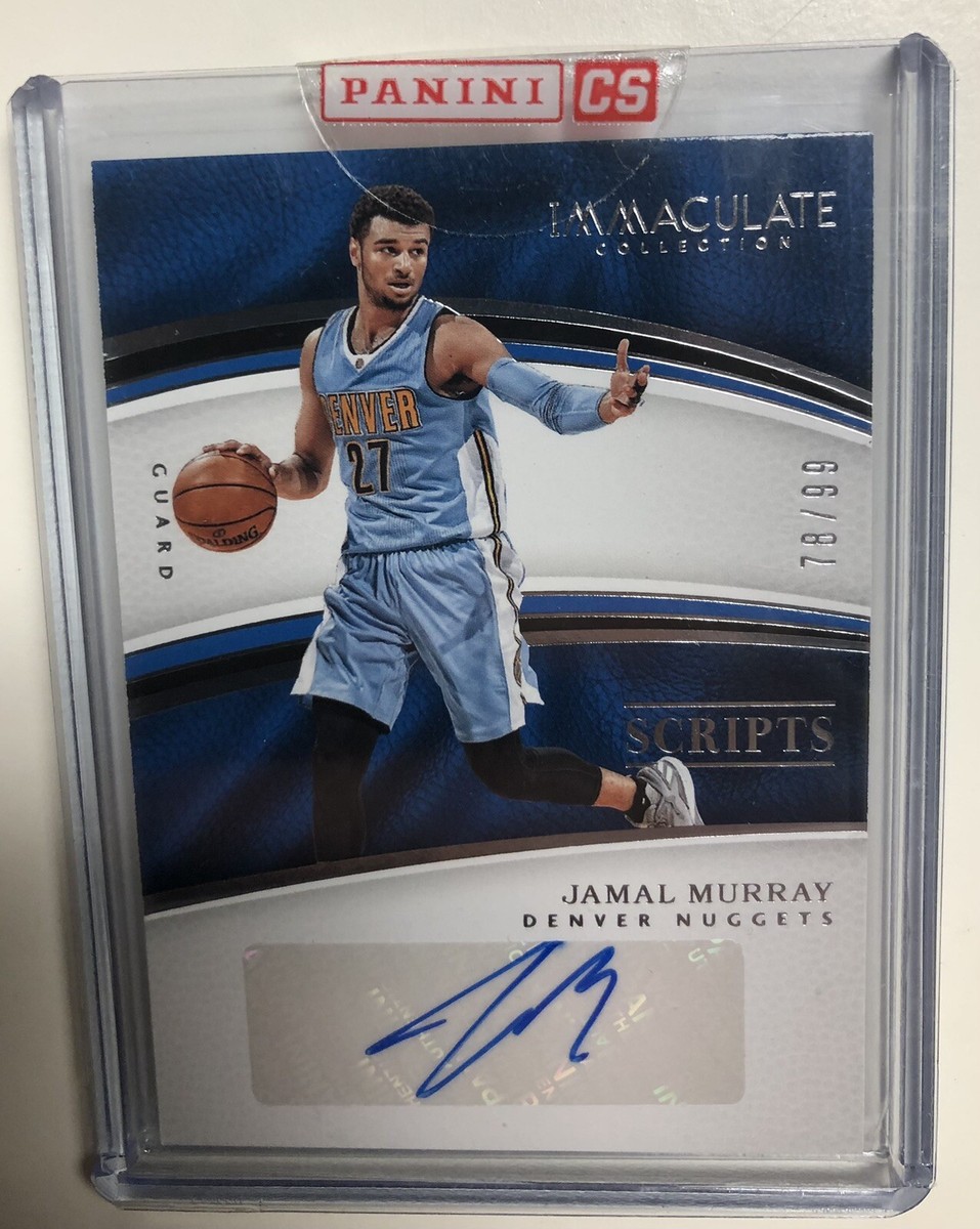 2016-17 JAMAL MURRAY IMMACULATE ROOKIE AUTO SCRIPTS Autograph SP 