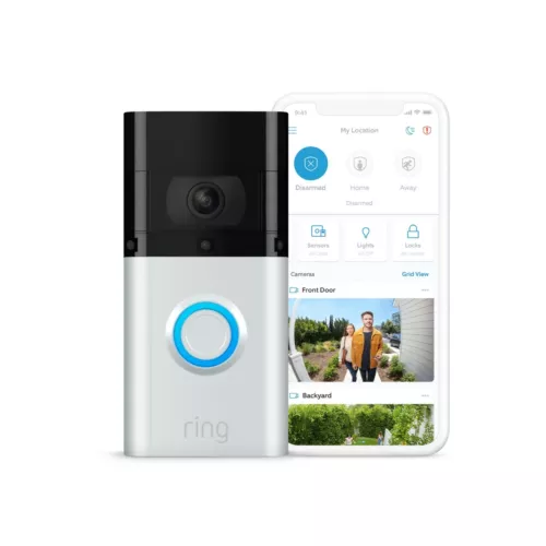 Ring 8VR1S5-SEN0 Wireless Video Doorbell - Satin Nickel