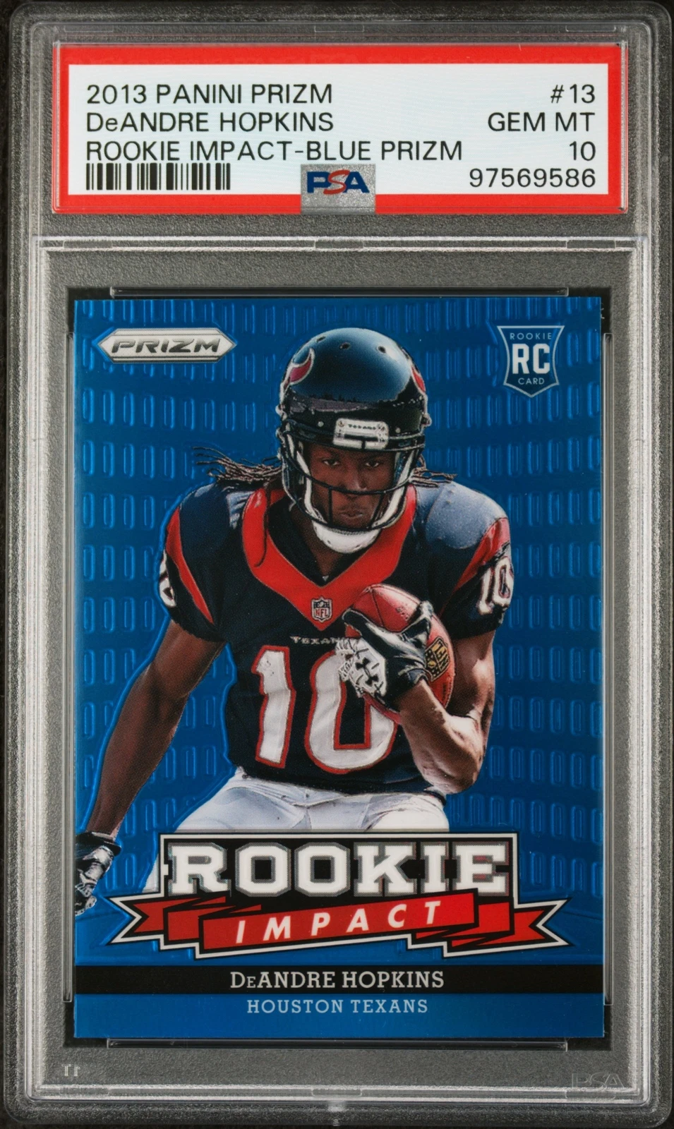 DeAndre Hopkins Panini Prizm Rookie Impact #13 Blue Prizm