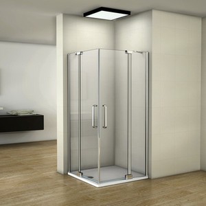 195cm Duschabtrennung Eckeinstieg Duschkabine Schwingtür ...