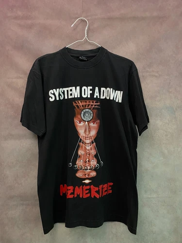 System of a Down Mezmerize  T-Shirt Size L Black Rock Tee