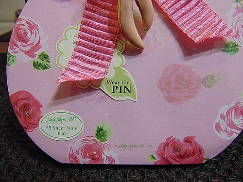 Brustkrebs Notizblöcke mit Pin Lady Jayne Neu in Verpackung Kostenloser Versand - Bild 2 von 12