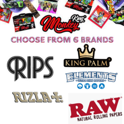 King Size Blättchen | King Palm, RAW, Monkey King, Elements, Rips und Rizla